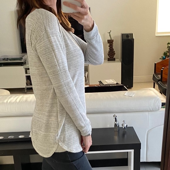 AG Long Sleeve Tunic Pullover Gray Size M - Picture 9 of 9